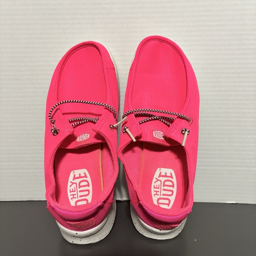 Hey Dude Women's Wendy Slip Mono Electric Pink, Size 7